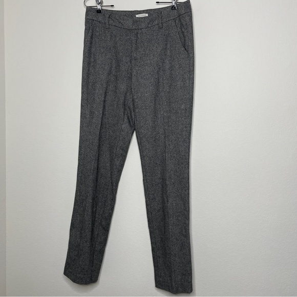 Garnet Hill Gray Wool Blend Pants Office Career - Picture 1 of 8